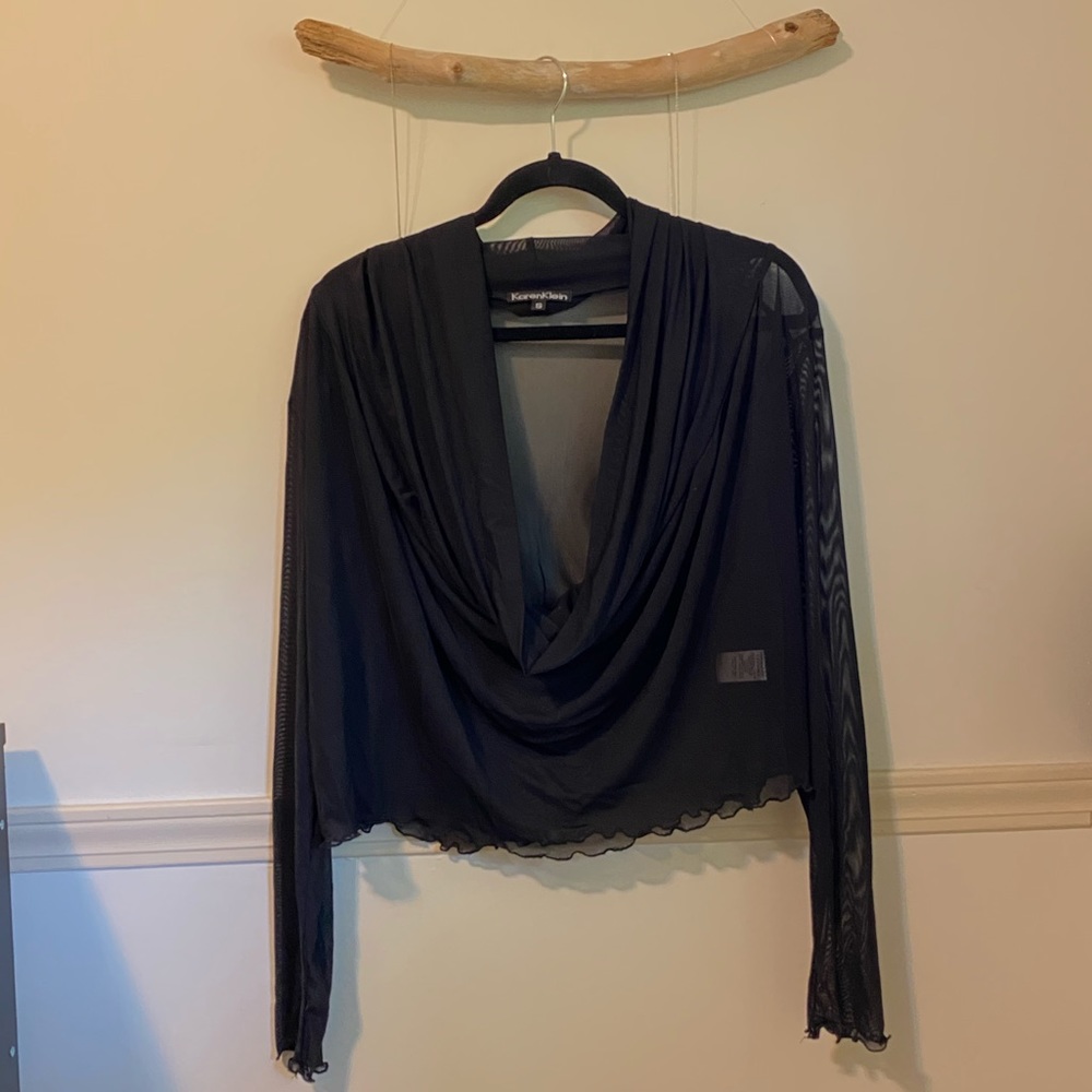 Karen Klein Black Nylon Long sleeve